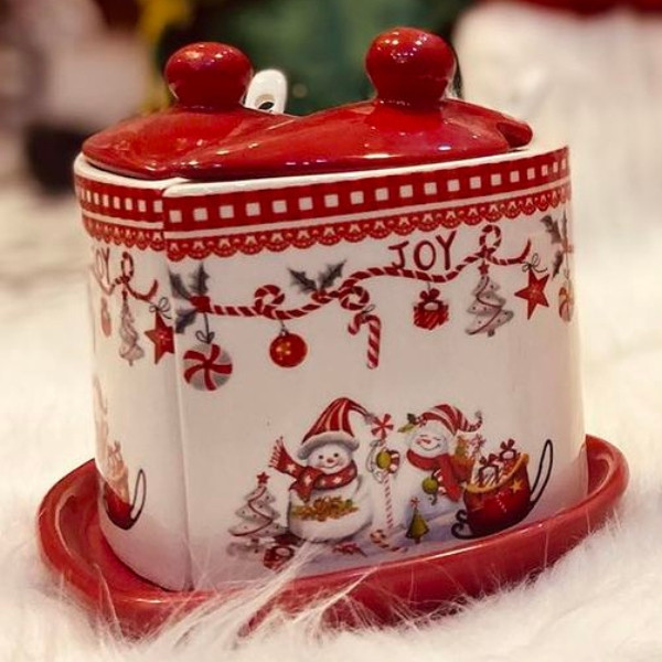 Christmas Sugar Jar Decoration